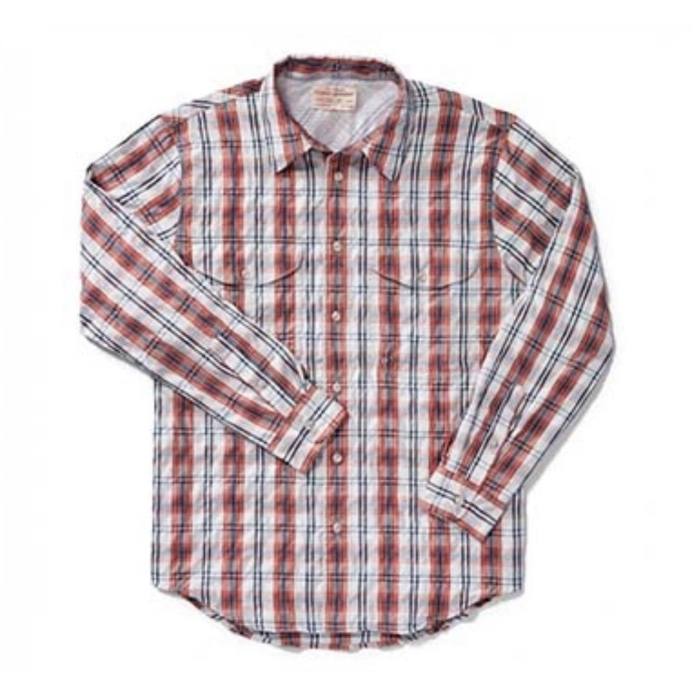 Filson Twin Lakes Blue/Picante Sport Shirt FIL-10817-BluPicante